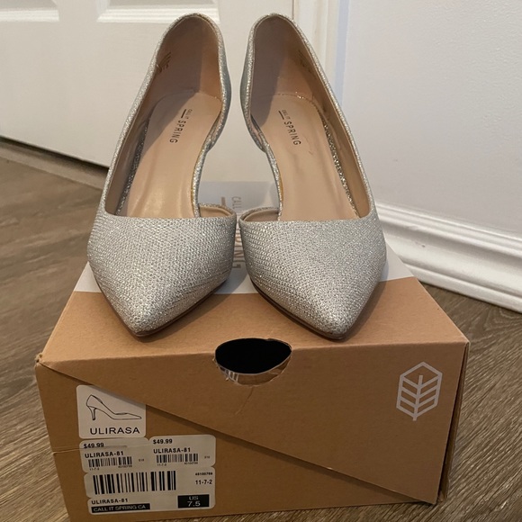 Call It Spring silver heels - Picture 2 of 4